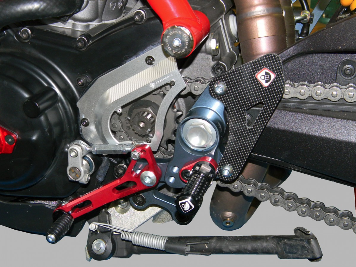 PRNHM01 Adjustable rearsets, Rider, DUCATI, Hypermotard Adjustable