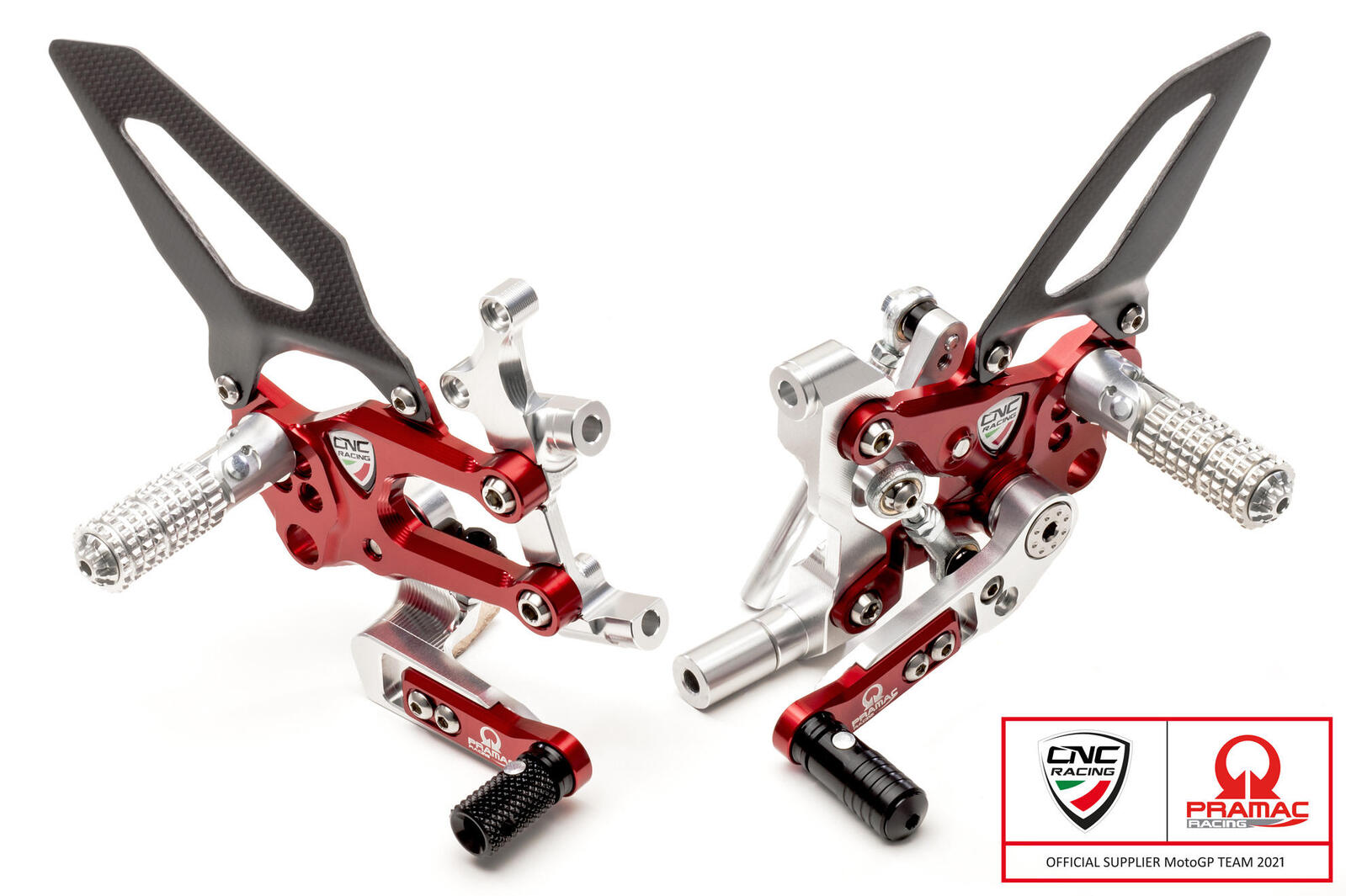 Adjustable rearsets RPS Ducati SBK Panigale series Team Pramac MotoGP