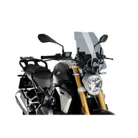 Naked New Generation Touring Screen To Suit BMW R1250R (2019 - 2022) Includes Supports - Smoke
