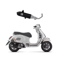 Arrow Approved Full System Exhaust with URBAN Aluminium "Dark" end cap with carbon tip for Piaggio Vespa Gts 310 2024