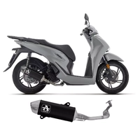 Arrow Approved Dark Aluminium-Stainless Steel End Cap Full System Exhaust URBAN for Honda Sh 125 / 150 2024-2026