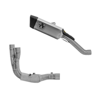 Arrow Titanium Full System Exhaust Arrow PISTA Link Pipe and Stainless Steel Central LinkPipe for Aprilia Rsv 4 2025-2026