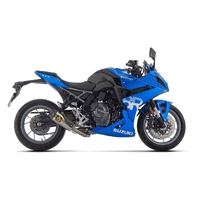 Arrow Works Titanium Carbon End Cap Full System Exhaust for Suzuki GSX-8R / S / S 2024-2026