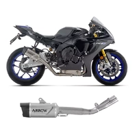 Arrow Semi-Complete Exhaust Arrow Indy Race EVO Full Titanium + Titan Link Pipe for Yamaha YZF R1 2025-2026