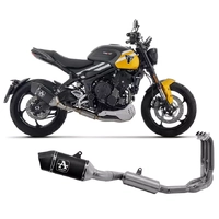 Arrow Approved Dark Aluminium-Carby End Cap Full System Exhaust Veloce for Triumph Trident 660 2025