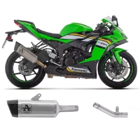 Arrow Approved Titanium Exhaust Muffler PISTA + Central Link Pipe for Kawasaki ZX-6R 636 2024-2026