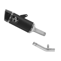 Arrow Approved Dark Titanium Exhaust Muffler PISTA + Central Link Pipe for Kawasaki ZX-6R 636 2024-2026