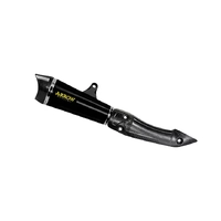 Arrow Approved Dark Nichrom-Carby End Cap Exhaust Muffler X-Kone for Kawasaki Z 125 2021-2024