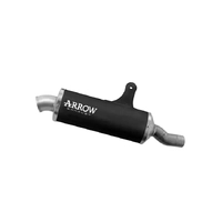 Arrow Approved Dark Aluminium Exhaust Muffler Indy Race for Benelli TRK 702 / X