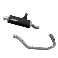 Arrow Dark Aluminium Full System Exhaust Indy Race for Benelli TRK 702 / X