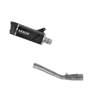 Arrow Dark Aluminium Exhaust Muffler Indy Race EVO + Titanium Central Link Pipe for Yamaha MT-10 2022-2024