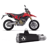 Arrow Pair of Exhaust Mufflers Arrow Pro-race Nichrom Dark for Ducati Hypermotard 698 Mono / RVE 2024