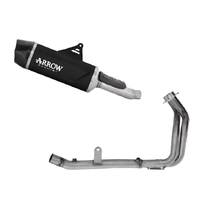 Arrow Indy Race EVO Aluminium Dark carbon end cap Full System Exhaust for Honda CBR 500 R 2024