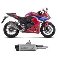 Arrow Indy Race EVO titanium Carbon End Cap Exhaust Muffler for Honda CBR 500 R 2024