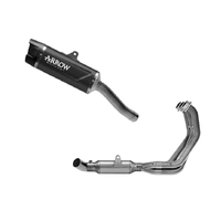 Arrow Dark Aluminium-Carby End Cap Full System Exhaust Indy Race EVO + Exhaust Headers for Yamaha YZF R9 2025-2026