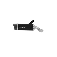 Arrow Indy-Race EVO Dark Aluminium Exhaust Muffler with Carbon End Cap for Kawasaki Ninja 1100 SX 2025-2026