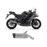 Arrow Indy-Race Titanium Carbon End Cap Exhaust Muffler for Kawasaki Ninja 1100 SX 2025-2026
