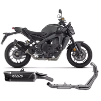 Arrow No road use Full System Exhaust Arrow Indy Race EVO Dark Aluminium Carbon End Cap for Yamaha MT-09 / SP 2024-2026