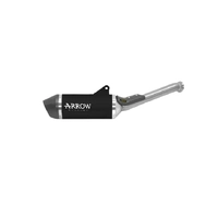 Arrow Approved Dark Aluminium Arrow Exhaust Race-Tech Carbon End Cap for CFMoto 800 Mt 2025-2026