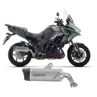 Arrow Indy-Race EVO Titanium Carbon End Cap Exhaust Muffler for Kawasaki Versys 1100 2025-2026