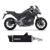 Arrow Indy Race EVO Aluminium Dark + Carbon End Cap Exhaust Muffler for Honda Nc 750 X 2025-2026