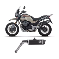 Arrow Indy Race Aluminium Dark + Carbon End Cap Exhaust Muffler for Moto Guzzi V85 Tt 2025-2026