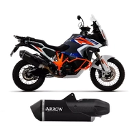 Arrow Dark Titanium-Carby End Cap Exhaust Muffler Sonora for KTM 1290 / 1390 Super Adventure S / R