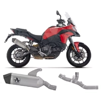 Arrow Titanium Exhaust Muffler Veloce + Stainless Steel Central Link Pipe for Ducati Multistrada V2 / S 2025