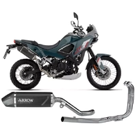 Arrow Indy Race EVO Dark Aluminium Full System Exhaust High Version for Kawasaki Kle 500 2026
