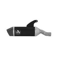 Arrow Veloce Exhaust Muffler Titanium Black with Carbon Fiber End Cap for Ducati Multistrada V2 / V2S 2025-2026