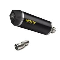 Arrow Approved Dark Aluminium Carby End Cap Exhaust Muffler Race-Tech + Cat Link Pipe for KTM 690 SMC / Enduro R 2009-2016