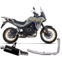Arrow Indy Race Aluminium Dark Stainless Steel End Cap Full System Exhaust for Honda XL 750 Transalp 2025-2026