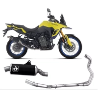 Arrow Indy Race Dark Aluminium Stainless Steel End Cap Full System Exhaust for Suzuki V-Strom 800 De / Se 2025-2026