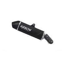 Arrow Indy Race EVO Dark Aluminium Exhaust Muffler for Aprilia Tuareg 660 2025-2026