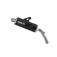 Arrow Indy Race EVO Aluminium Dark Stainless Steel end cap Exhaust Muffler for Voge Valico 900 DSX 2024-2026