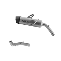 Arrow Titanium-Carby End Cap Exhaust Muffler Indy Race EVO + Central Link Pipe for Voge Valico 900 DSX 2025