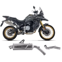Arrow Titanium-Stainless Steel End Cap Exhaust Muffler Indy Race EVO + Central Link Pipe for Voge Valico 900 DSX 2025