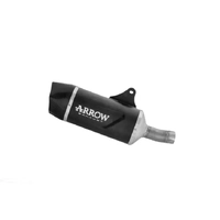 Arrow Indy Race EVO Aluminium Dark + Carbon End Cap Exhaust Muffler for CFMoto 450 Mt 2024