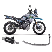 Arrow Indy Race EVO Aluminium Dark Stainless Steel End Cap Full System Exhaust for CFMoto 450 Mt 2024