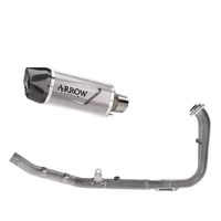 Arrow Indy Race EVO titanium Carbon End Cap Full System Exhaust for CFMoto 450 Mt 2025-2026