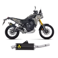 Arrow Indy-Race Dark Aluminium with Steel End Cap Exhaust Muffler for Yamaha Tenere 700 2025-2026