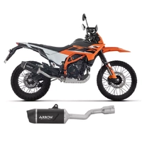 Arrow Indy Race EVO Exhaust in Dark Aluminium with Carby End Cap for KTM 125 Enduro R / SMC-R 2025-2026