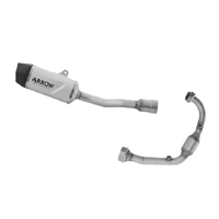 Arrow Indy Race EVO Titanium Exhaust with Carby Endcap + Central Link for KTM 125 Enduro R / SMC-R 2025-2026