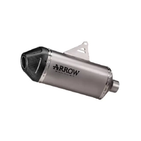 Arrow EXPLORER Exhaust in Titanium with Carby End Cap for Suzuki Dr-Z4S 2025-2026