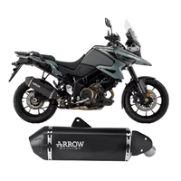 Arrow EXPLORER Dark Aluminium Exhaust Muffler for Suzuki V-Strom 1050 2025-2026
