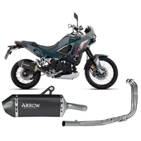 Arrow EXPLORER Dark Aluminium Full System Exhaust for Kawasaki Kle 500 2026