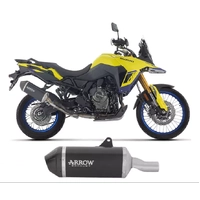 Arrow EXPLORER Dark Aluminium Carbon End Cap Exhaust Muffler for Suzuki V-Strom 800 De / Se 2023-2026