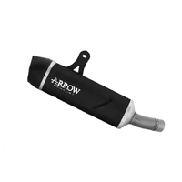 Arrow Indy-Race EVO Dark Aluminium Carbon End Cap Exhaust Muffler for Voge Valico 800 DSX Rally 2025-2026