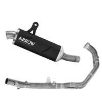 Arrow Indy Race EVO Aluminium Dark Full System Exhaust for Voge VALICO 800 DSX Rally 2025-2026
