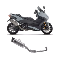 Arrow PISTA Titanium / Stainless Steel Exhaust Headers / Carbon End Cap Full System Exhaust for Yamaha T-Max 560 2025-2026